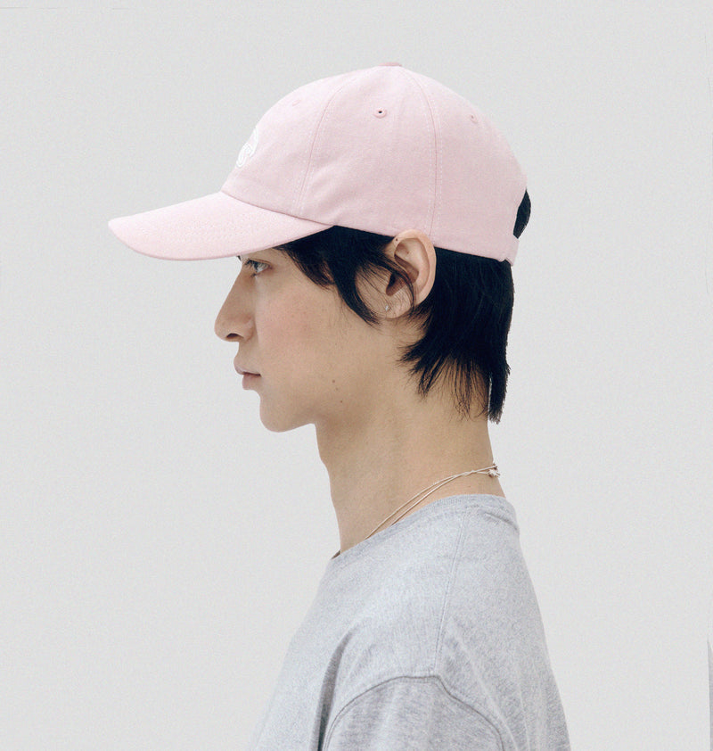 White Stitch Ball Cap Pink