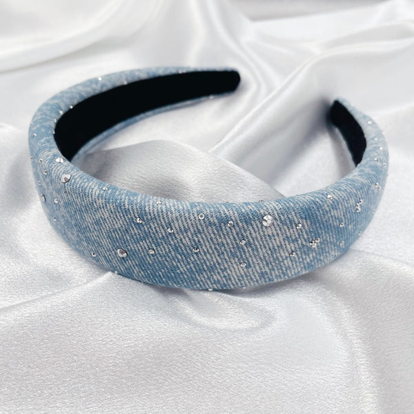 Mixed Color Denim Headband