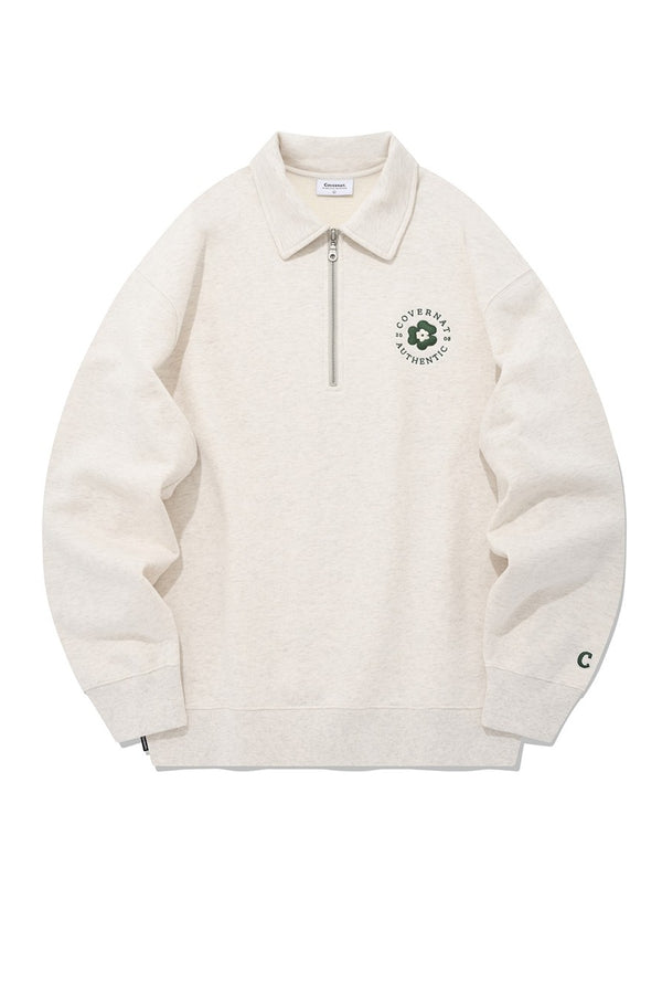 Clover Half Zip-up Sweatshirt