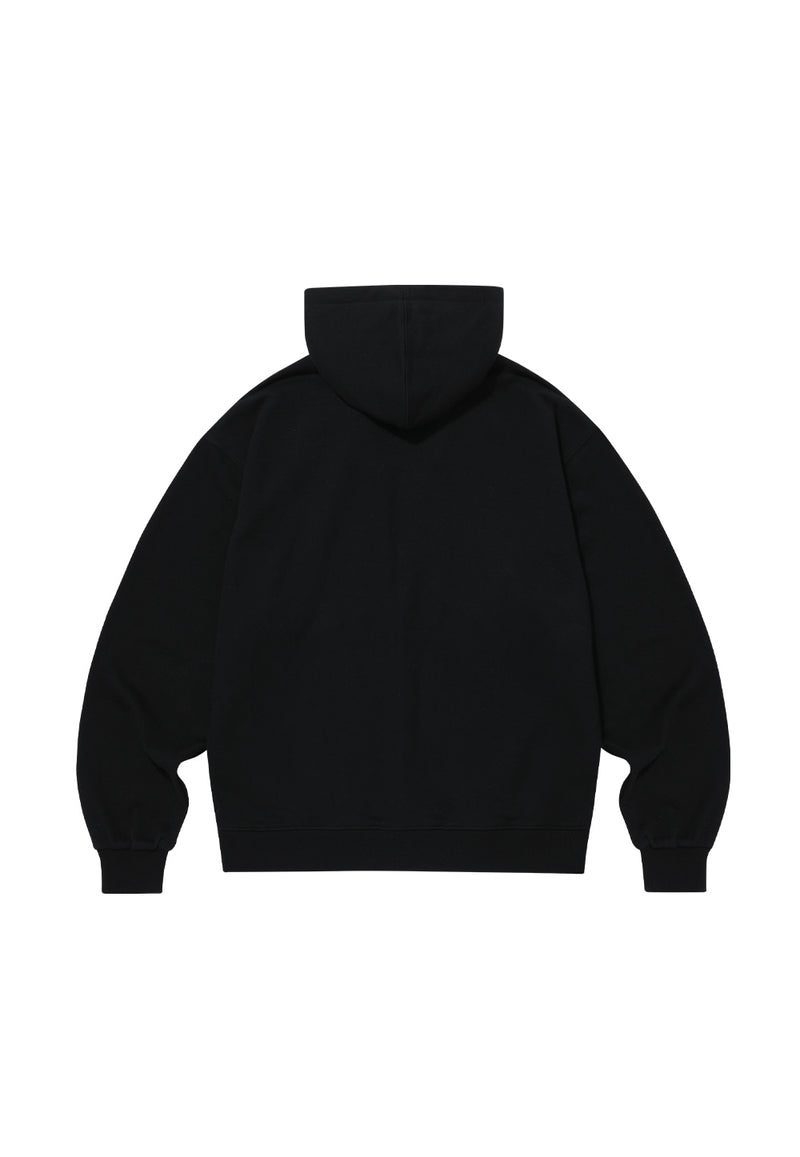 Signature Hood Zip-up Black