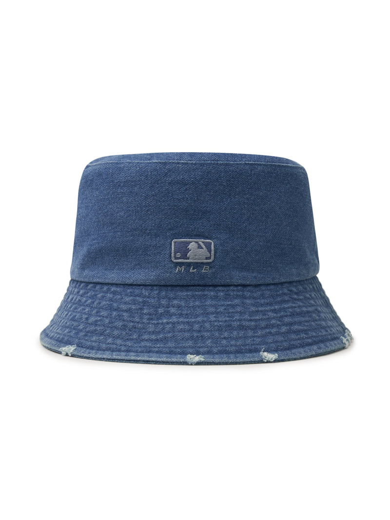 Basic Coopers Denim Bucket Hat NY Yankees Blue