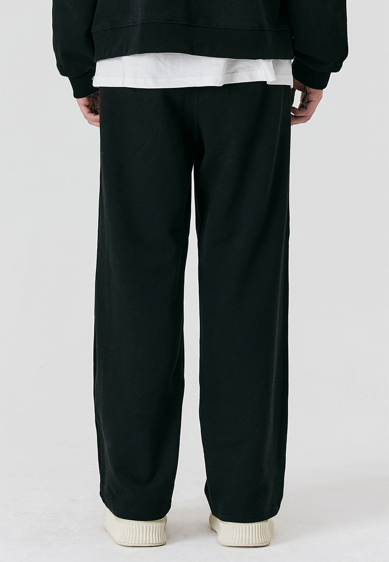 Signature Relax Wide Pants Black