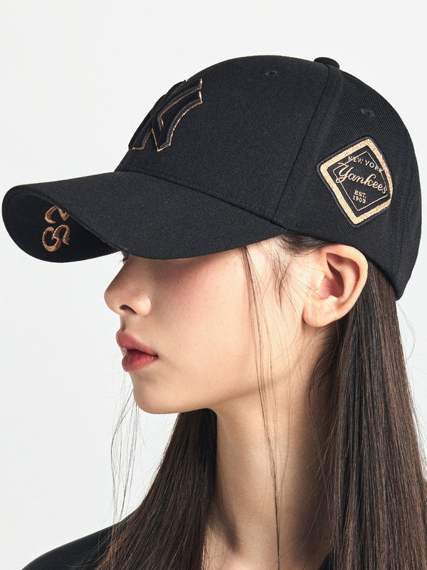 Diamond Structure Ball Cap NY Yankees Black