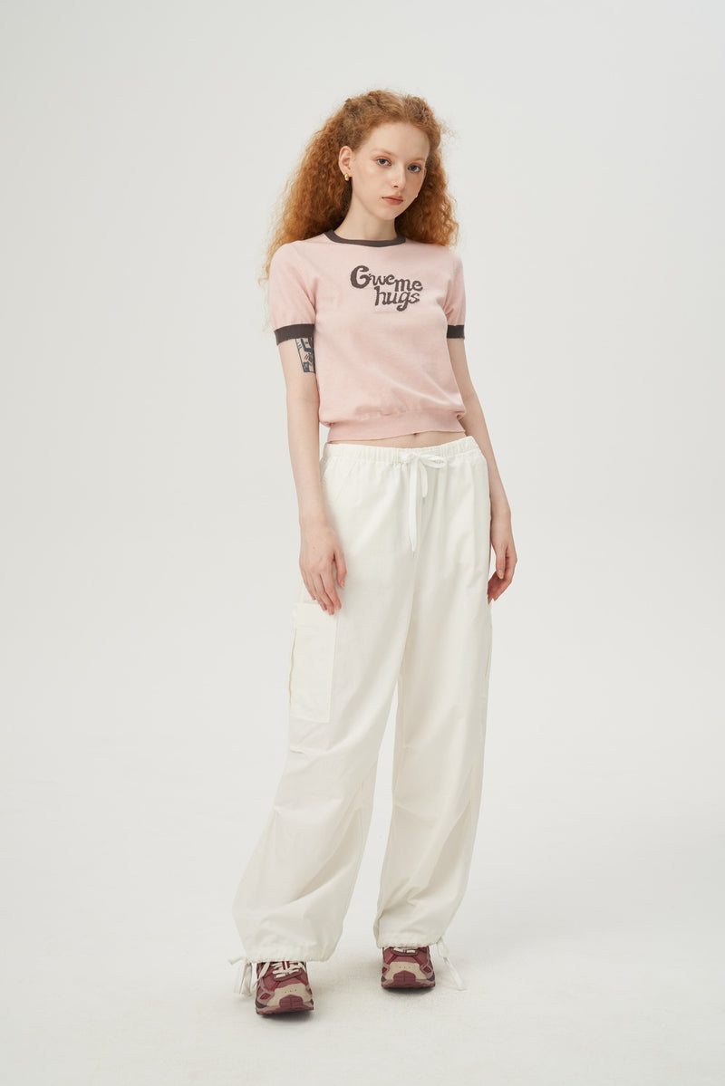 Give Me Hug Short Sleeves Knit Top