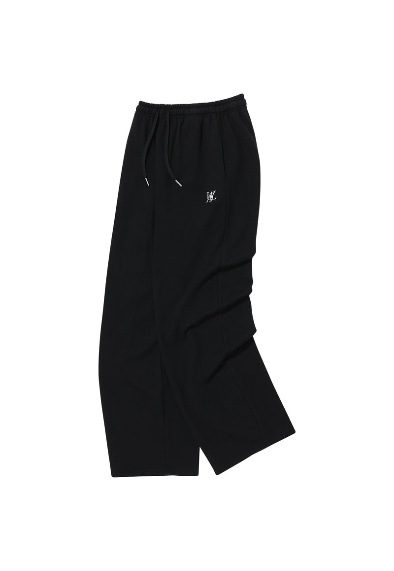 Signature Relax Wide Pants Black