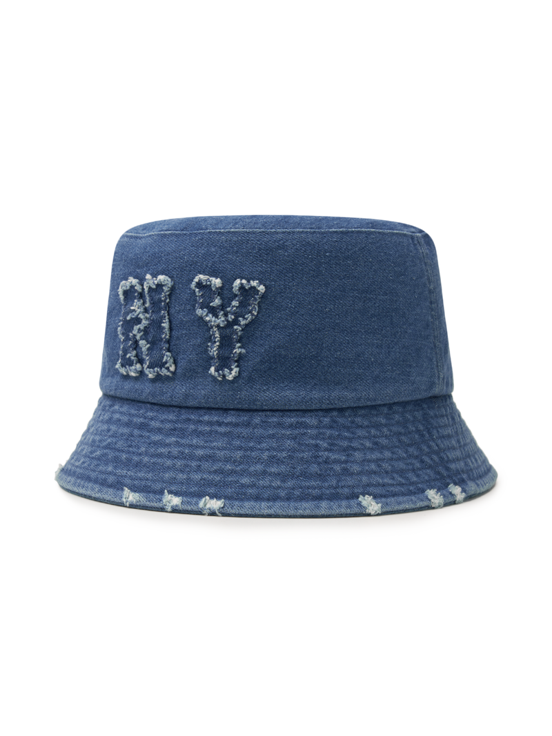 Basic Coopers Denim Bucket Hat NY Yankees Blue