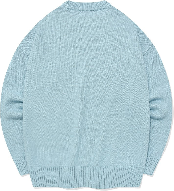 Middle C Logo Crew Neck Knit Sweater