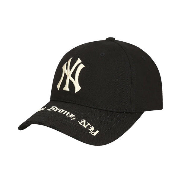 Gothic Address Structure Ball Cap NY Yankees Black