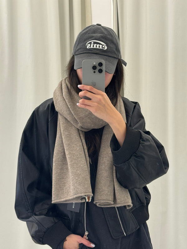 Solid Color Knit Scarf