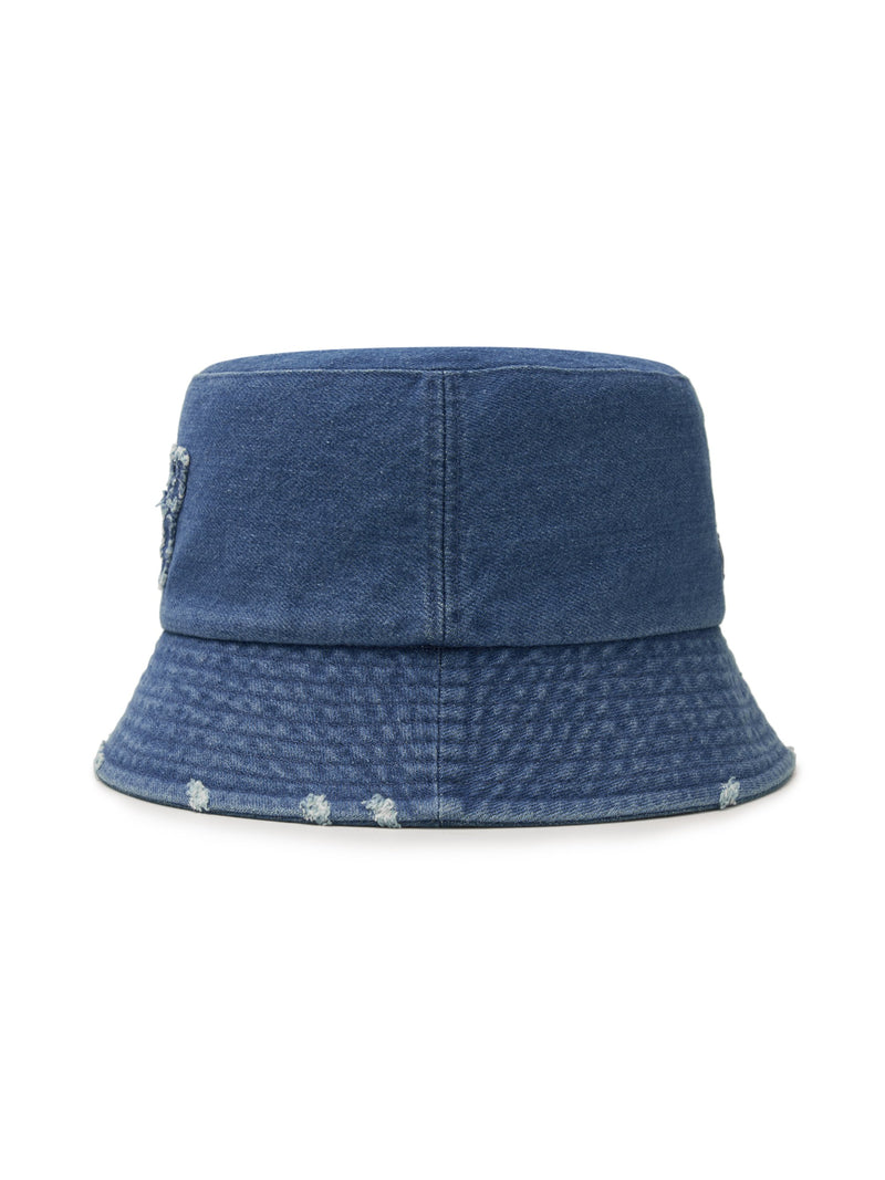 Basic Coopers Denim Bucket Hat NY Yankees Blue