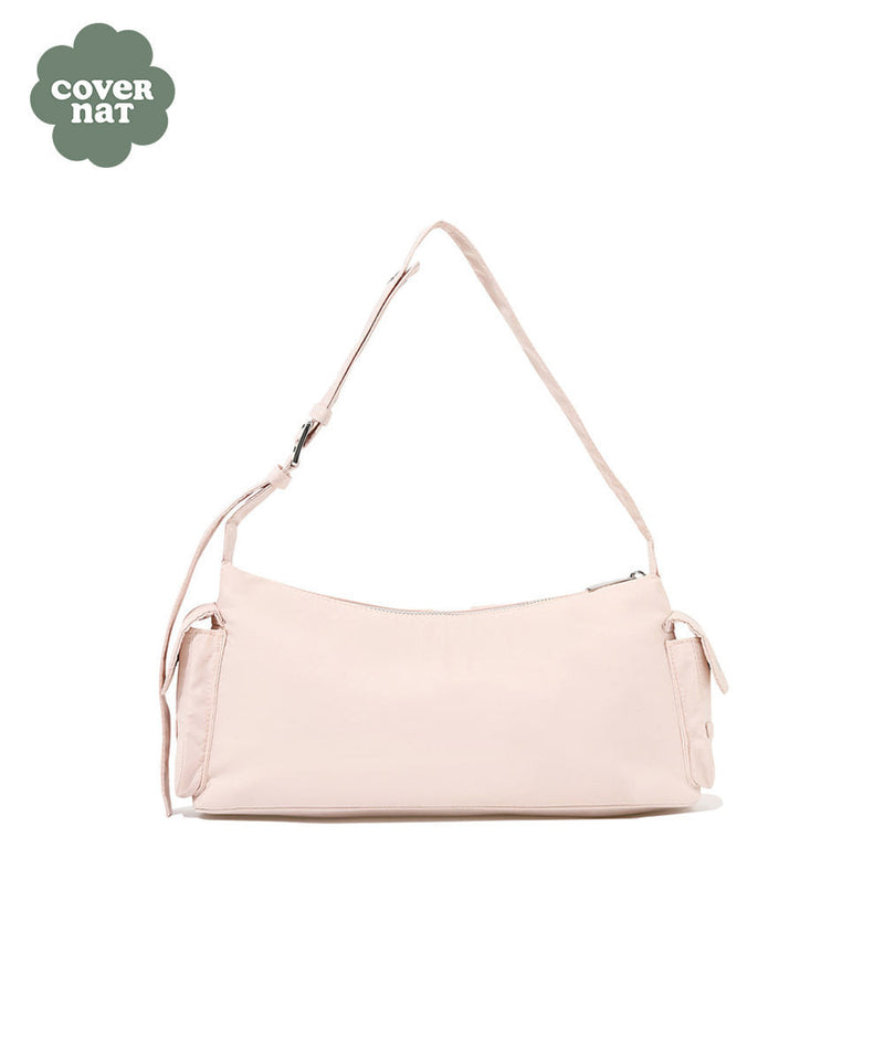 Clover Heart Two Pockets Shoulder Bag Pink