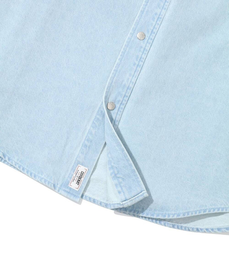 C Logo Denim Half Shirt