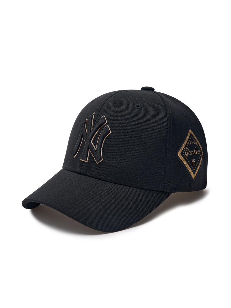 Diamond Structure Ball Cap NY Yankees Black