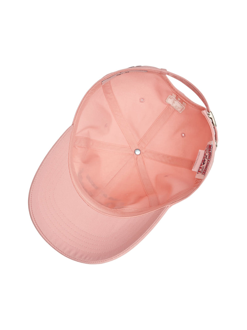 Varsity Lettering Unstructured Ball Cap LA Dodgers Pink