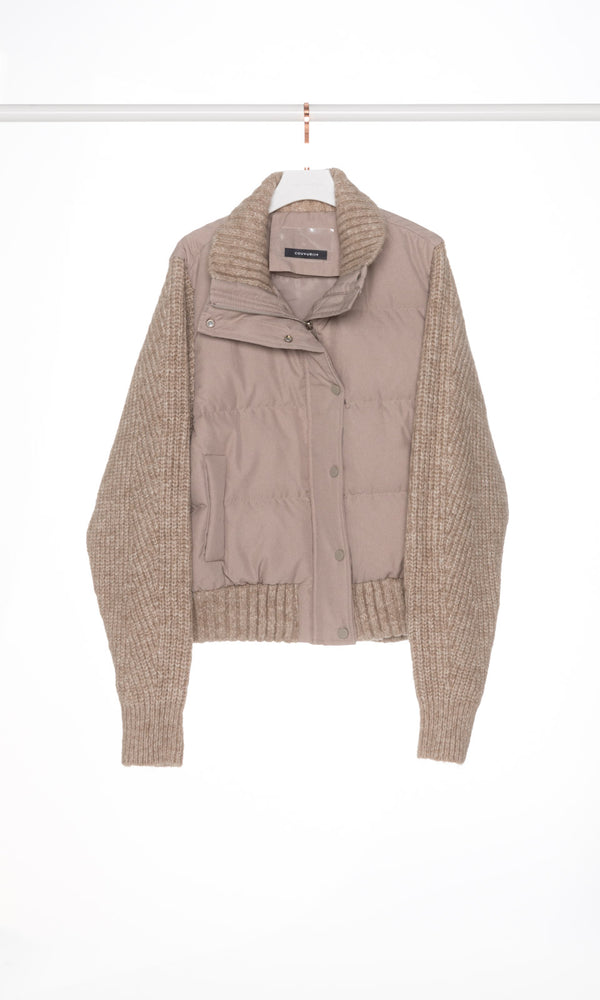 Knit Sleeves Down Jacket