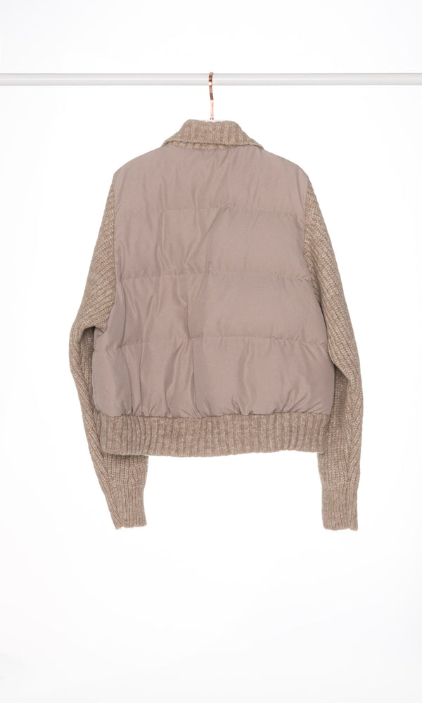 Knit Sleeves Down Jacket