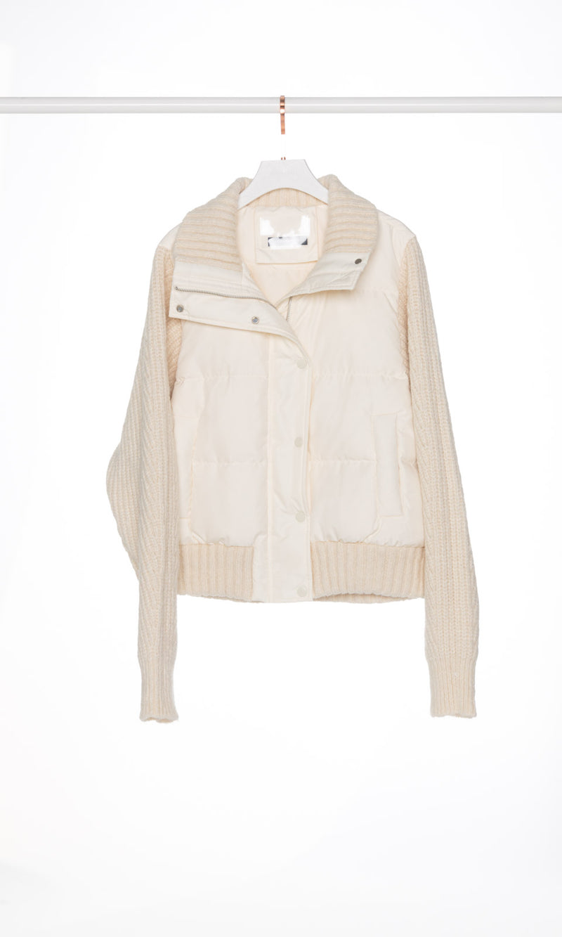 Knit Sleeves Down Jacket