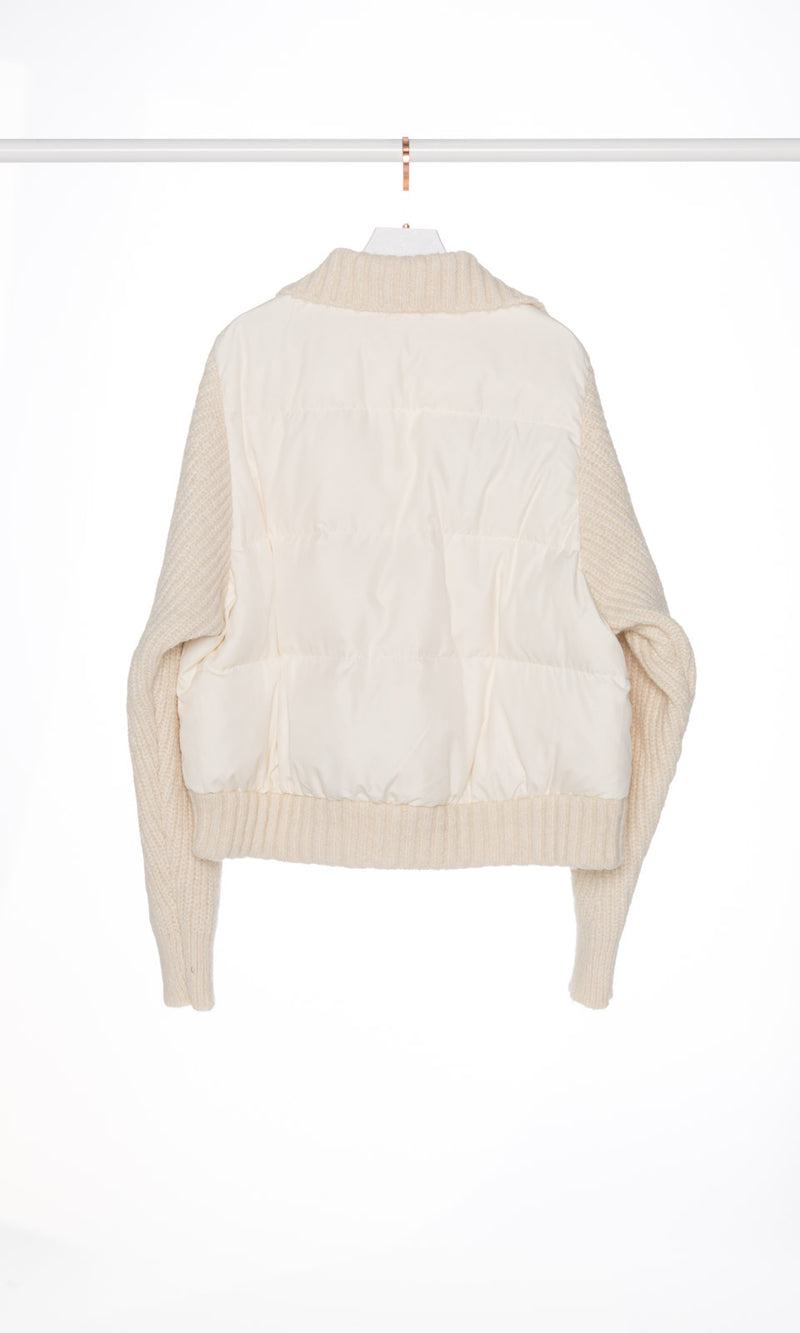 Knit Sleeves Down Jacket