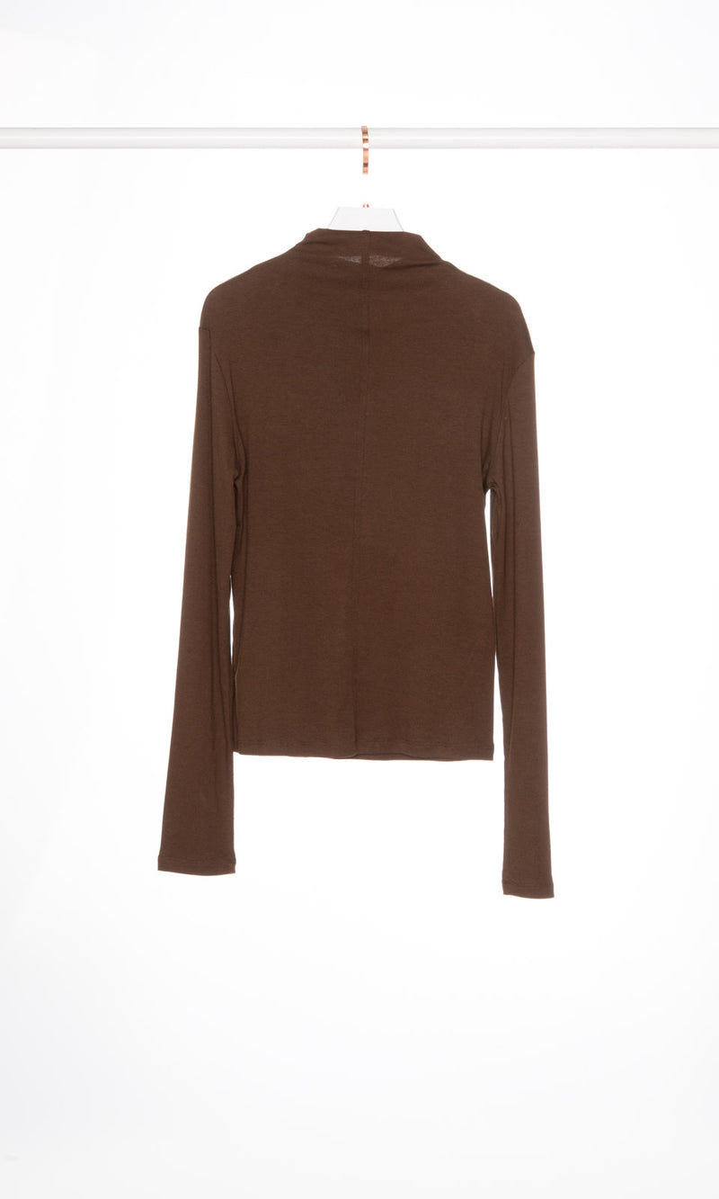 Funnel Neck Long Sleeves T-shirt