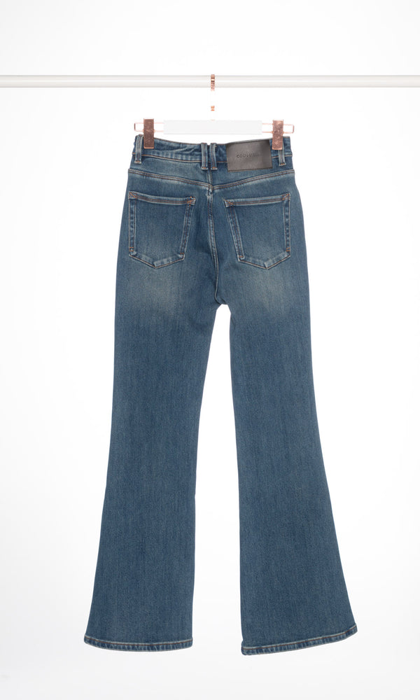 Side Slits Flare Skinny Jeans