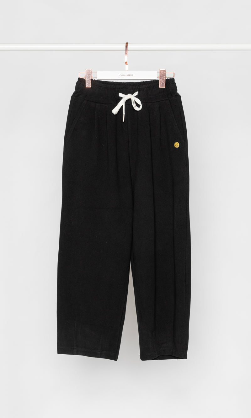 Smiley Face Tapered Sweatpants