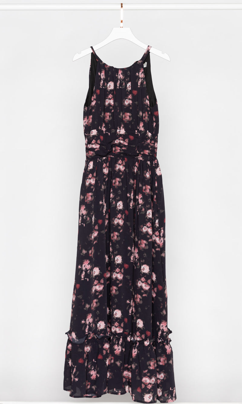 Rose Halter Maxi Dress