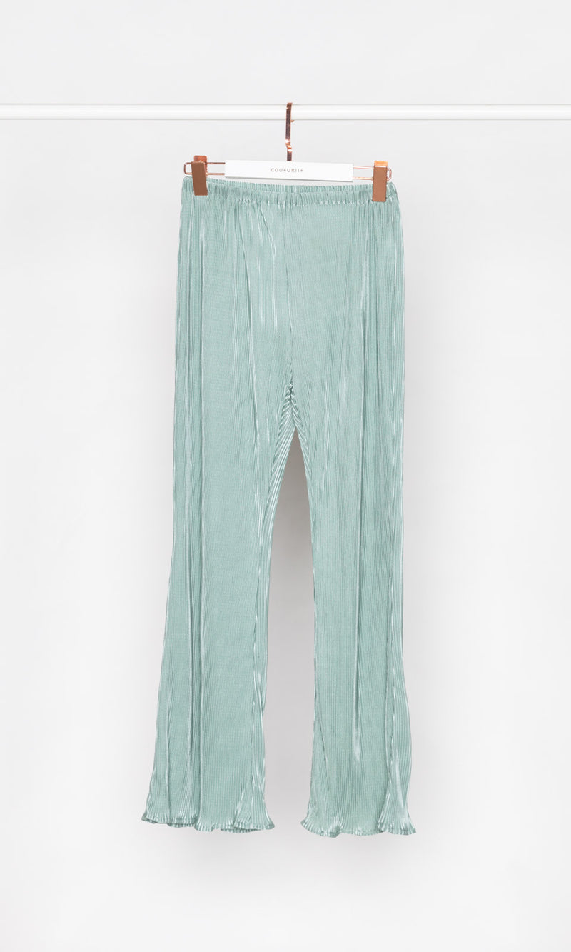 Small Pleated Flare Pants