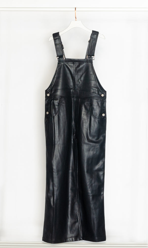 Relax Faux Leather Jumpsuit