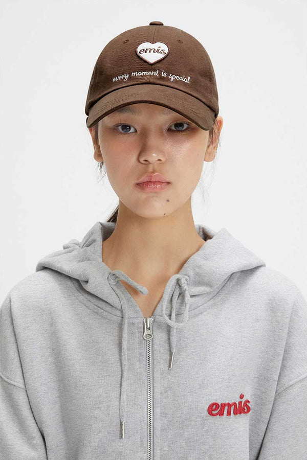 Heart Wappen Ball Cap Brown