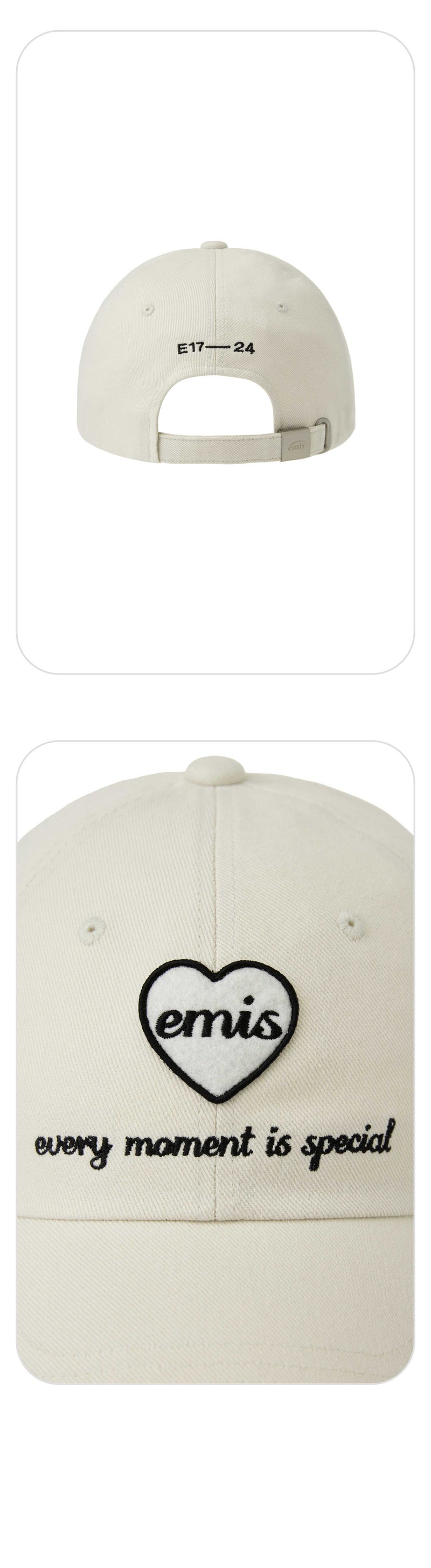 Heart Wappen Ball Cap Cream