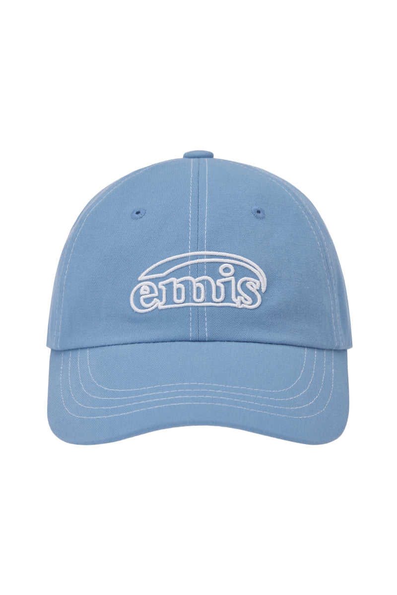 White Stitch Ball Cap Sky Blue