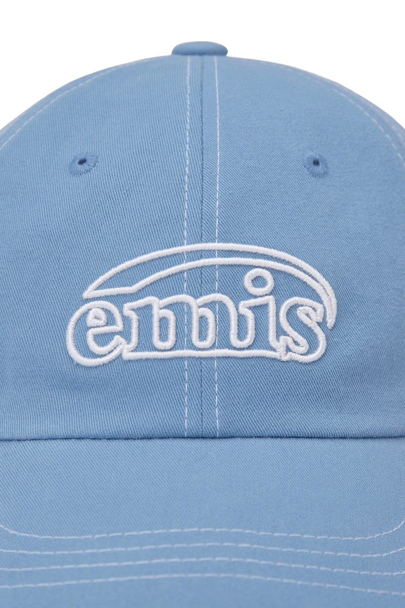 White Stitch Ball Cap Sky Blue