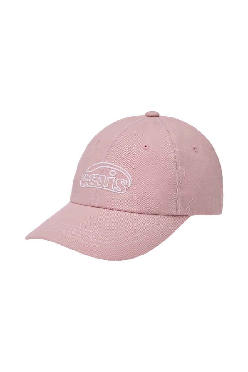 White Stitch Ball Cap Pink