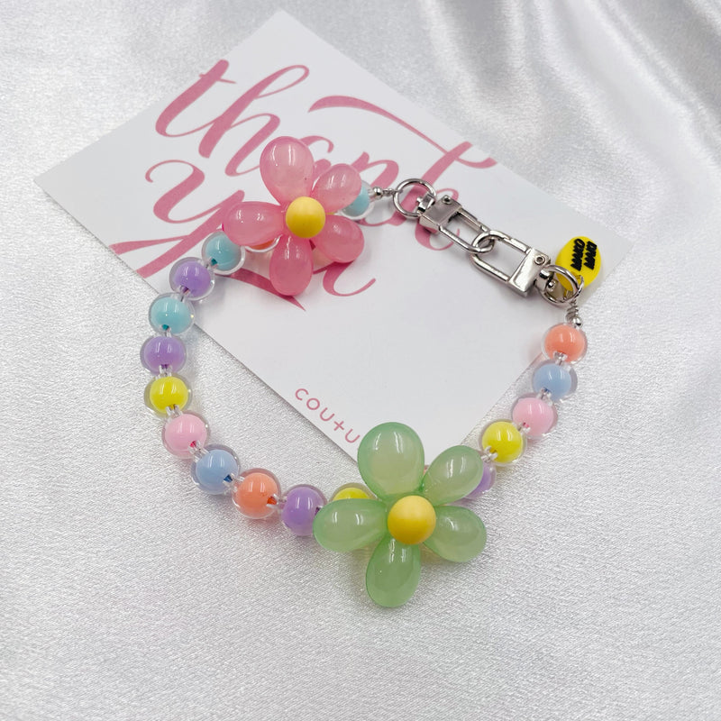 Acrylic Colorful Beads and Flower Chain