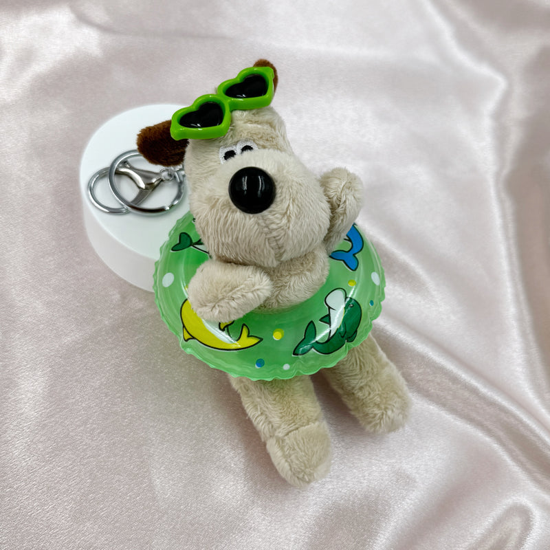 Dog with Floatie Key Chain