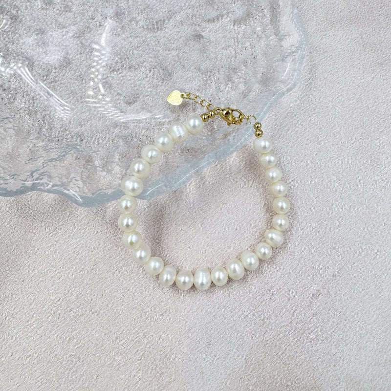 6mm Freshwater Pearls Bracelet