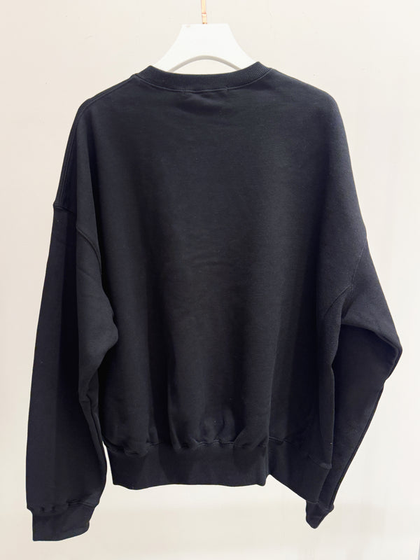 Sweatshirt Flowermardi Needlework Black White