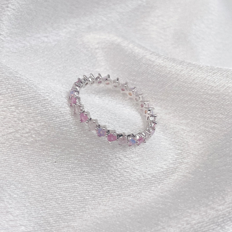 Pastel Color Rhinestones Ring