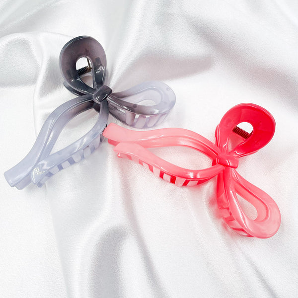 Gradient Acrylic Bow Hair Clip