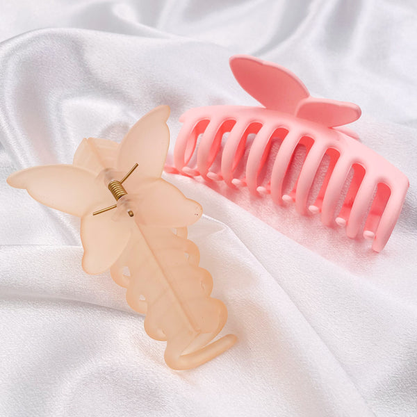 Matte Butterfly Acrylic Hair Clip