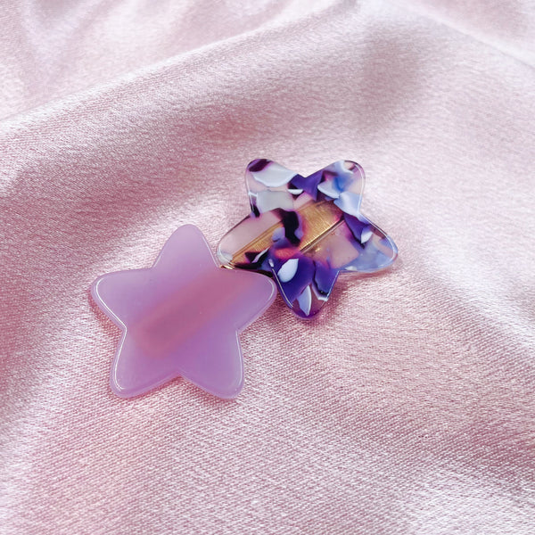 Double Stars Acrylic Hair Clip