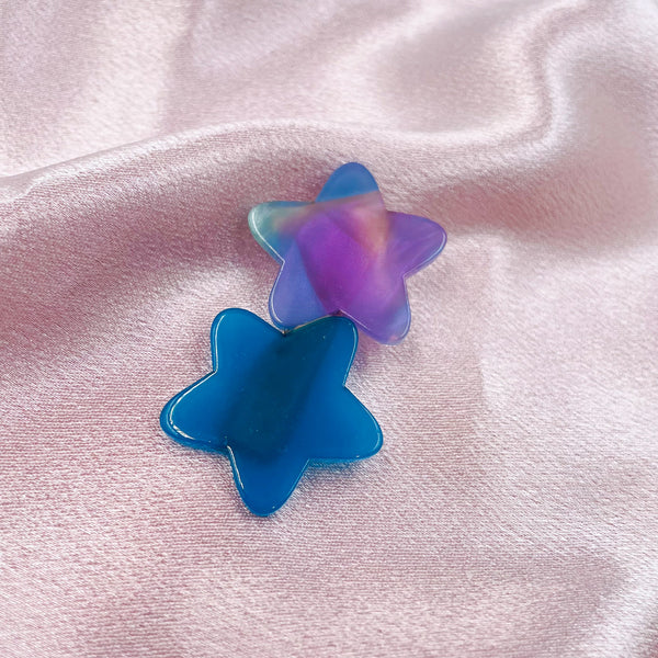 Double Stars Acrylic Hair Clip