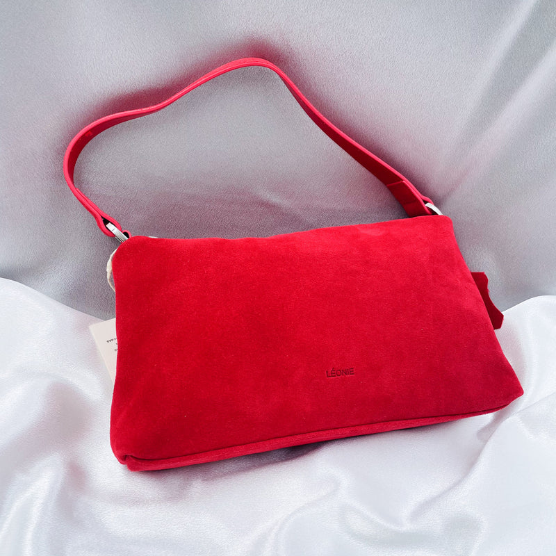 Soft Suede Shoulder Purse