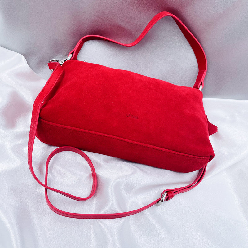 Soft Suede Shoulder Purse