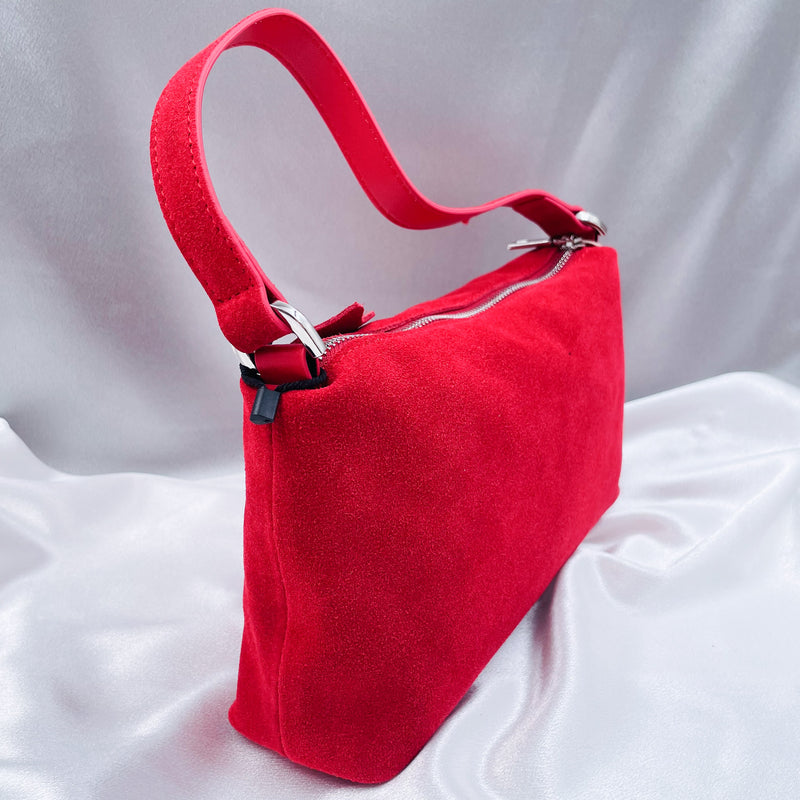 Soft Suede Shoulder Purse