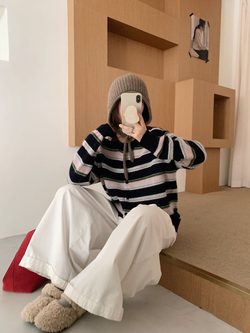 Colorful Stripe Cardigan