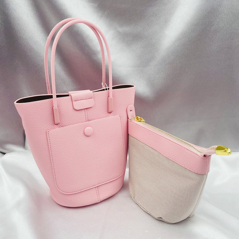 Front Pocket Bucket Bag with Pouch