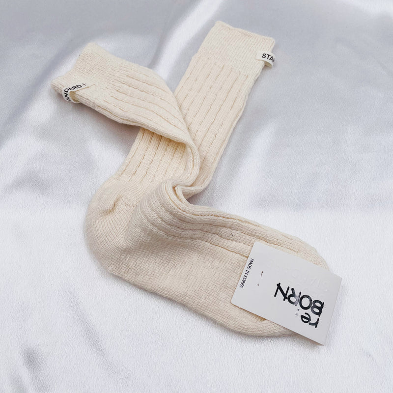 Basic Ribbed Long Socks