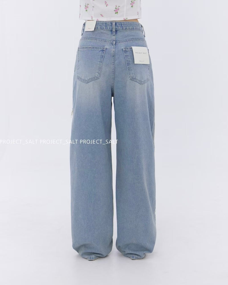 Small Distress Baggy Jeans