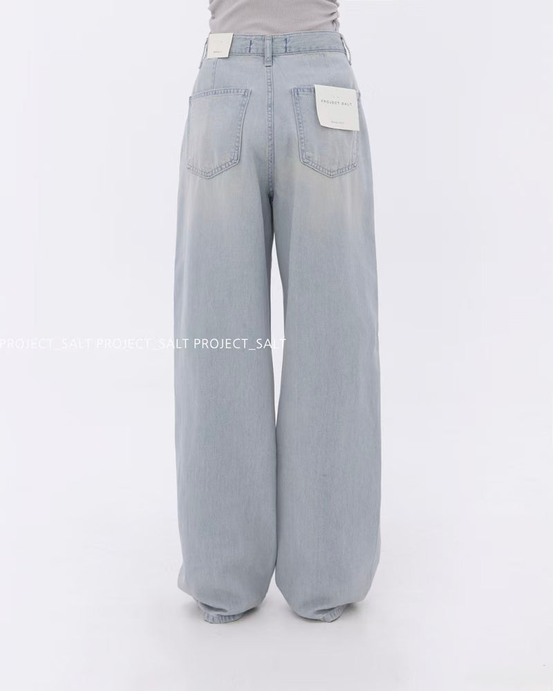 Front Seams Straight Leg Jeans